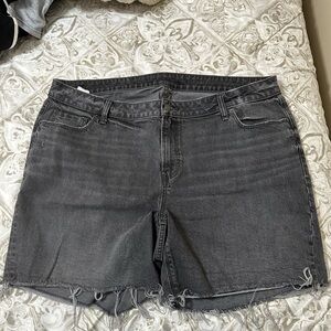 Charcoal Denim Jean Shorts